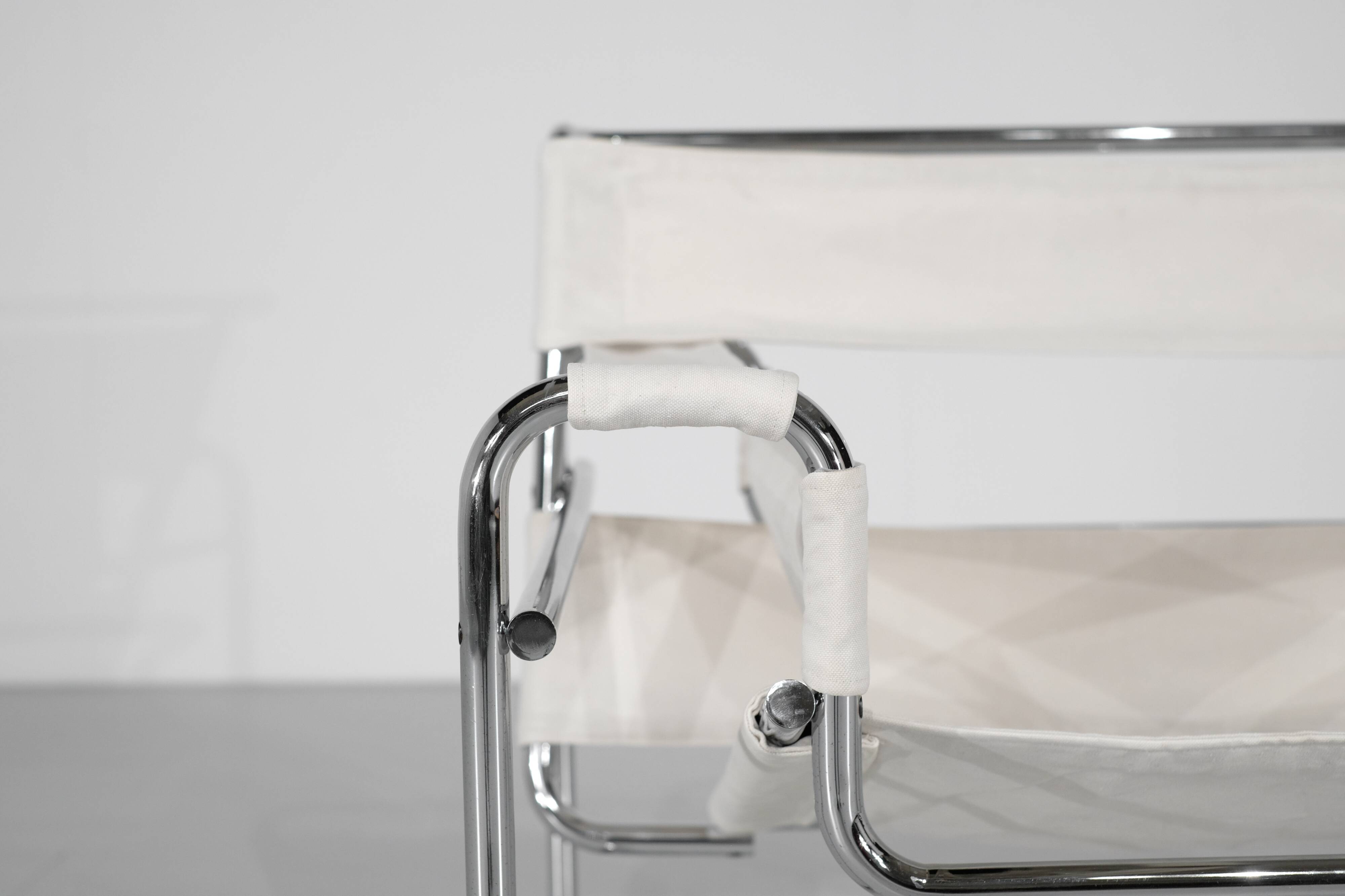 "B3 Wassily" armchair in fabric by Marcel Breuer for Bononia, Italy