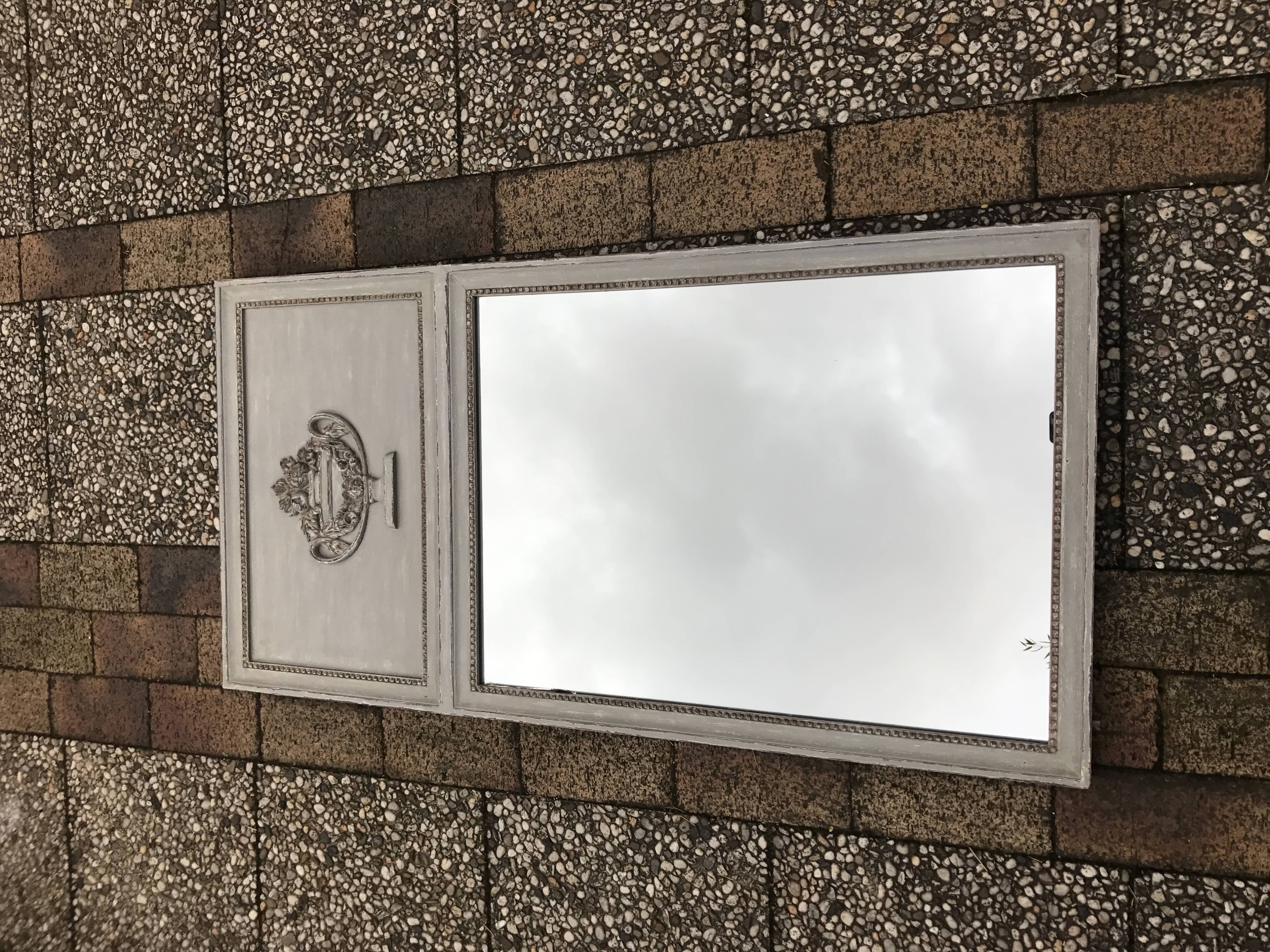 Trumeau mirror Louis XVI style 60x118cm