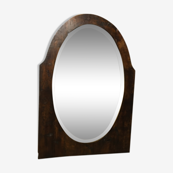 Bevelled oval mirror 92x63