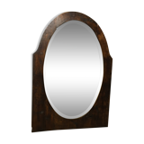 Bevelled oval mirror 92x63