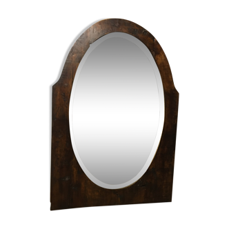 Bevelled oval mirror 92x63
