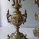 Pair of bronze candlesticks in Louis XVI style – 4 lights – 38 cm