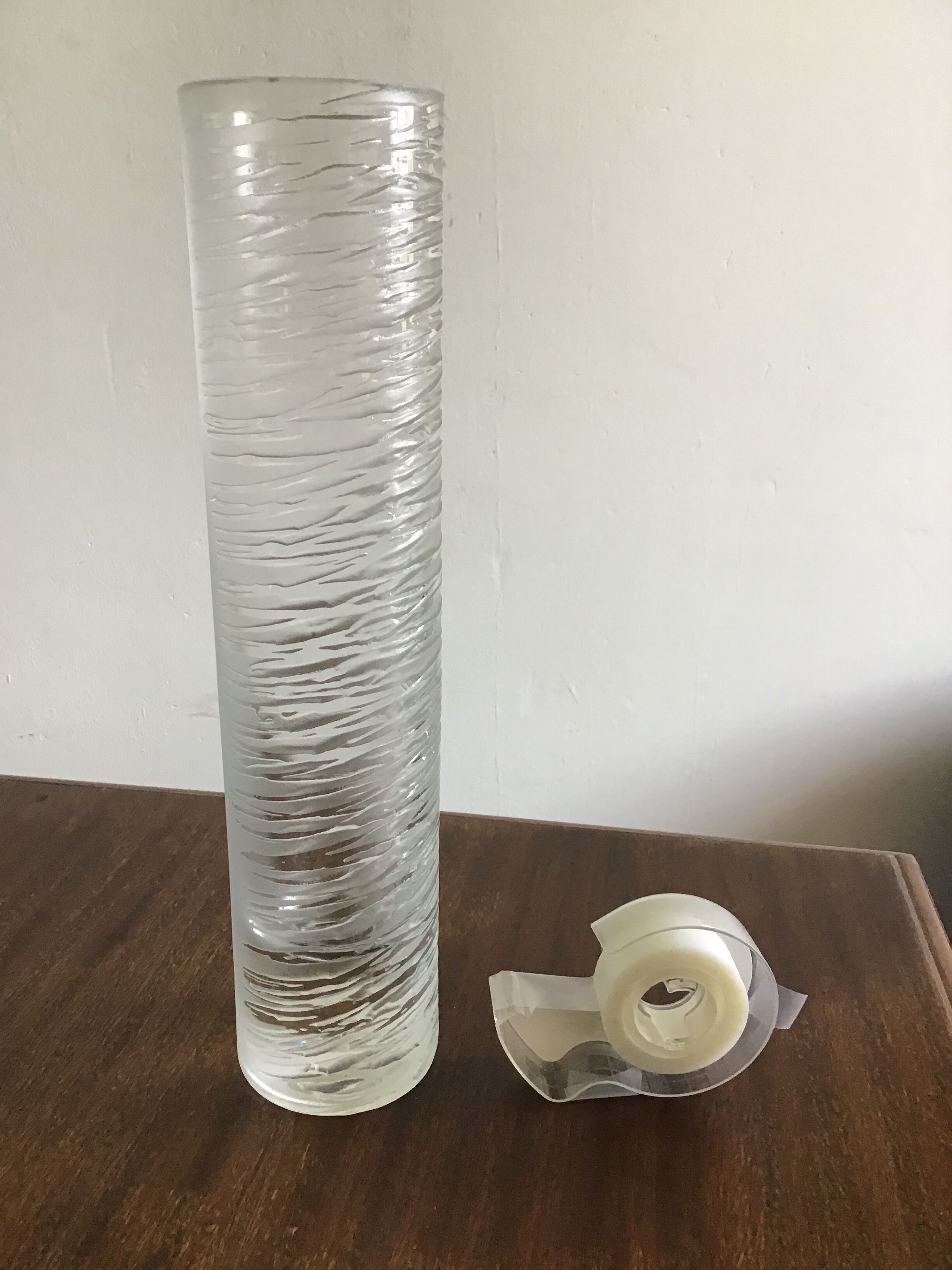 Vase en verre gravé