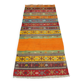 Tapis kilim en laine fait main
