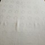 Old large rustic linen tablecloth 295 x 140 cm