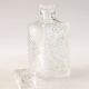 Crystal whisky decanter with mini spike pattern