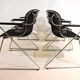 Set of 6 Castelli Penelope dining/conference chairs by Charles Pollock