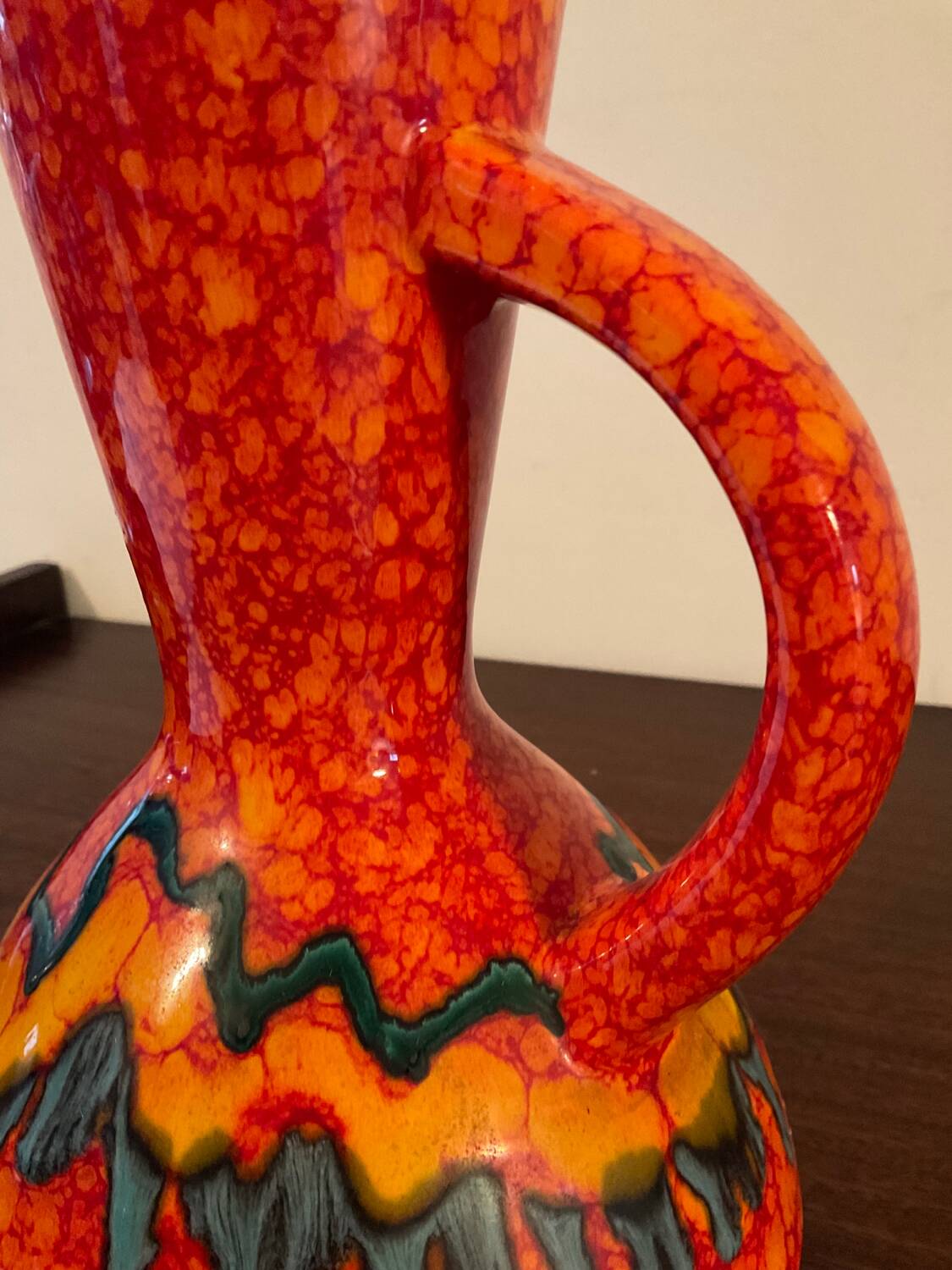 Bertoncello Italy ceramic vase signed