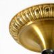1960's Space Age Pop Art  brass and metal wall or ceiling lamp by Sölken