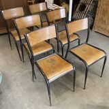 6 Mullca 510 school chairs