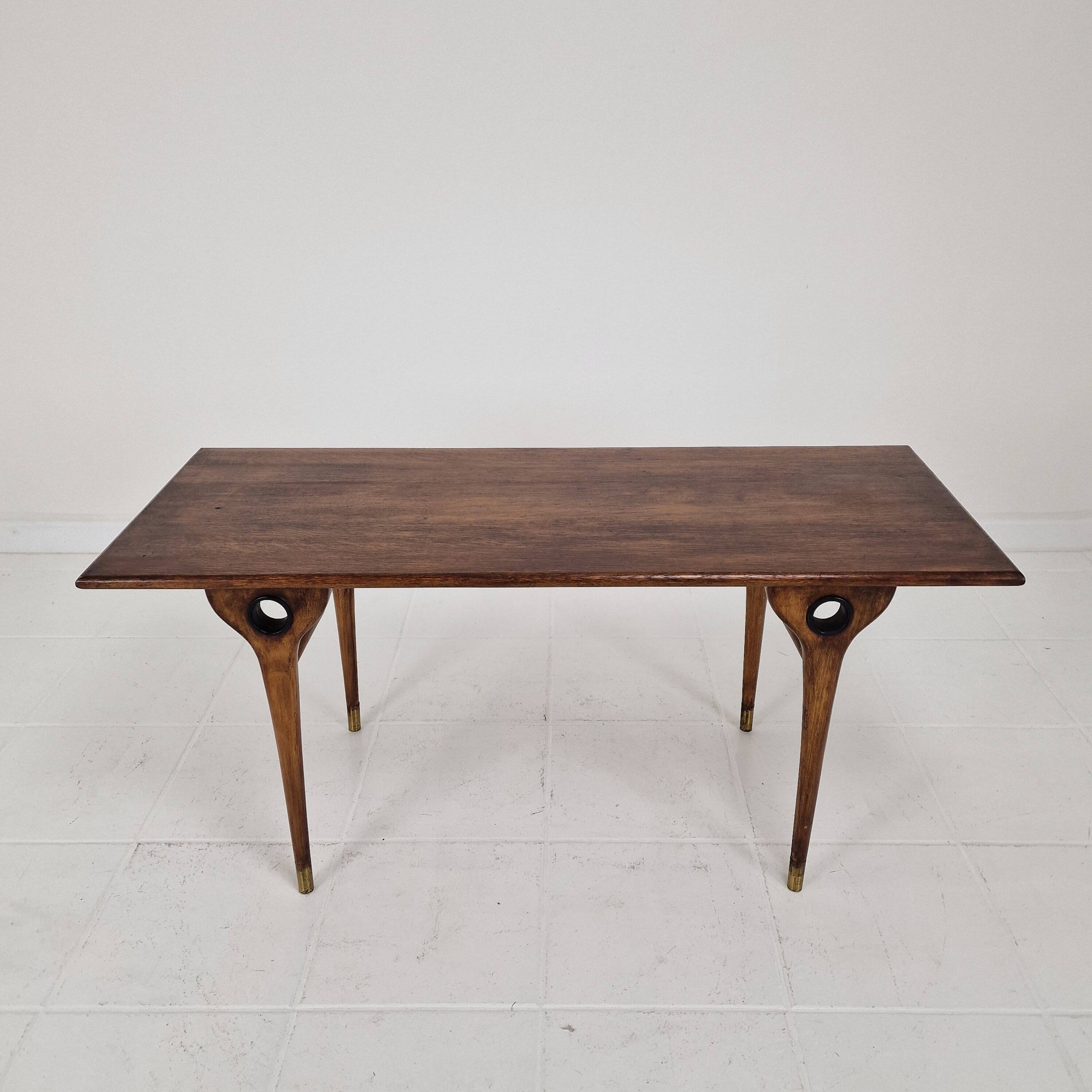 Table basse ou d'appoint rectangulaire italienne des années 1960