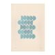 Abstract painting on illustration paper B285 blue gray signed Eawy