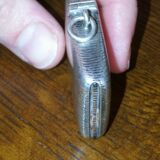 Pyrogène ancien, boîte à feu, porte allumettes en argent massif