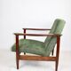 Green Olive GFM-142 Armchair by Edmund Homa, 1970s