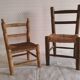 Set of 2 children's wooden chairs