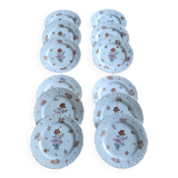 Assiettes à dessert en porcelaine, 12 pièces