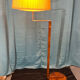 Floor lamp, art deco reader 1930 rosewood