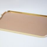 Kaymet Rose gold colored aluminum tray, UK 1970s