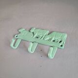 3-point cast iron coat rack