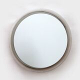 Round Plexiglass Bathroom Mirror by Hillebrand, Large Model, 1960 Germany.