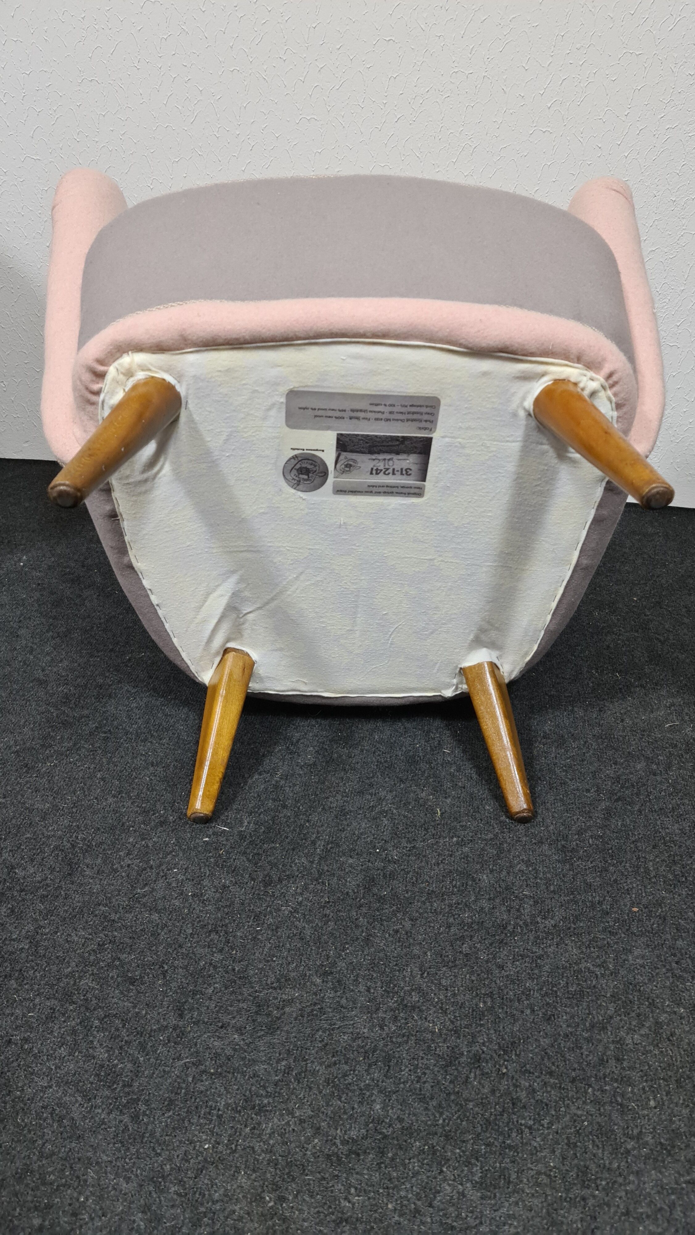 One vintage 50s lounge chair by bergmann gestelle