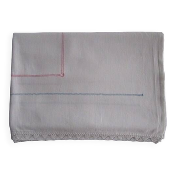 Old embroidered children's sheet: 200x150cm