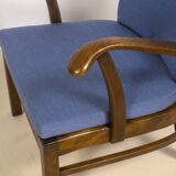 1940s Lounge Chairs by Tyge Hvass, Model 1628 for Fritz Hansen, Denmark