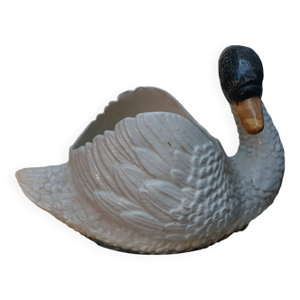 Majolica swan