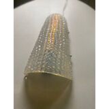 Set of Two "Crocodile" Opalino Murano Glass Wall Sconces