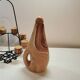 Liqueur service Vallauris ceramic faux wood