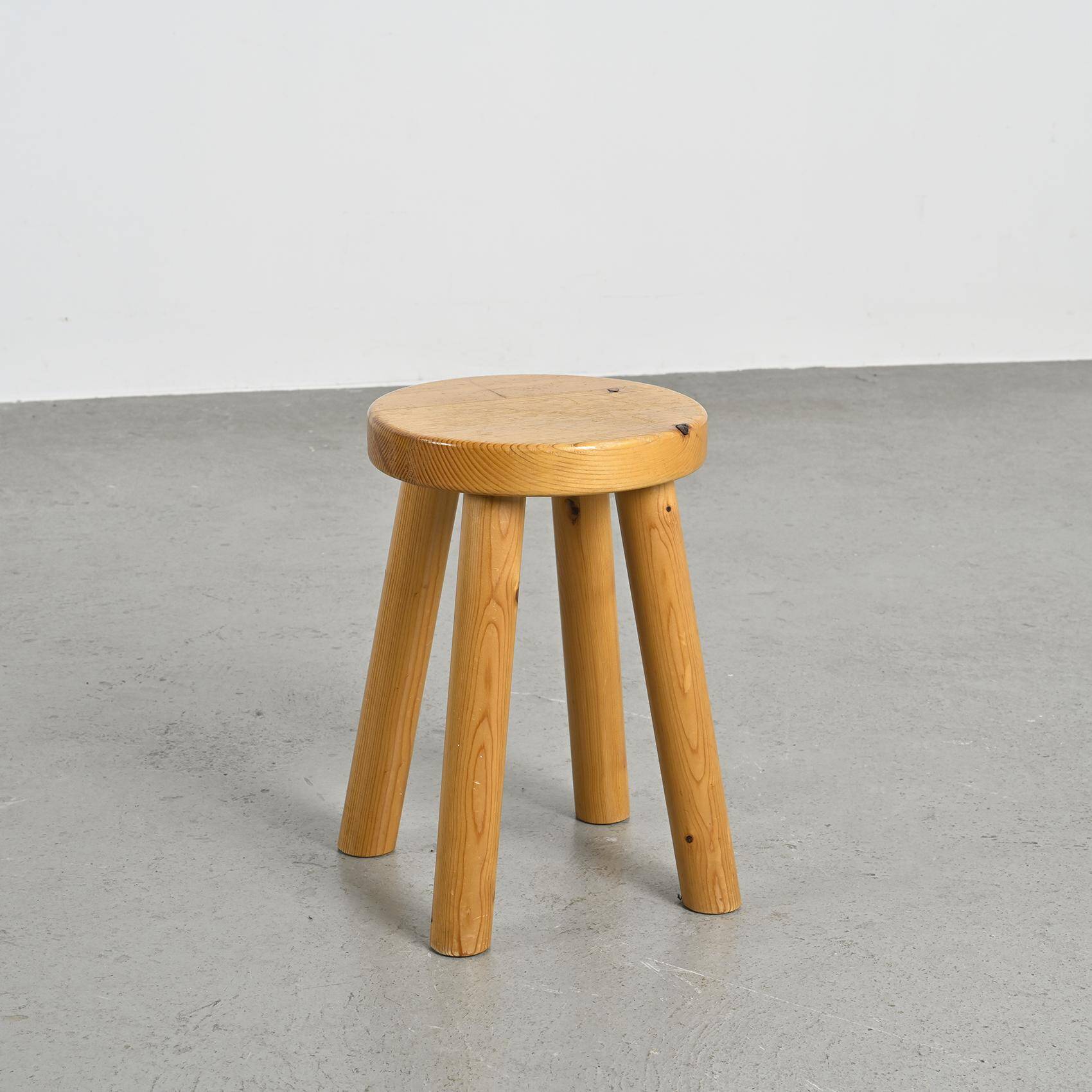 Stool by Charlotte Perriand for Les Arcs 1600, circa 1965