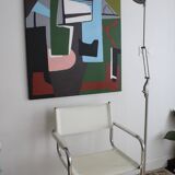 Original abstract painting "Powerful alignment" on canvas 100x81cm.
