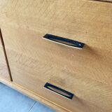 Large vintage 6-drawer chest of drawers from the 50s in oak.