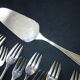 Silver metal cake service François Frionnet
