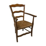 Straw armchair middle XIX