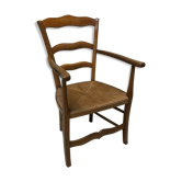 Straw armchair middle XIX