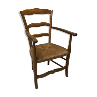 Straw armchair middle XIX