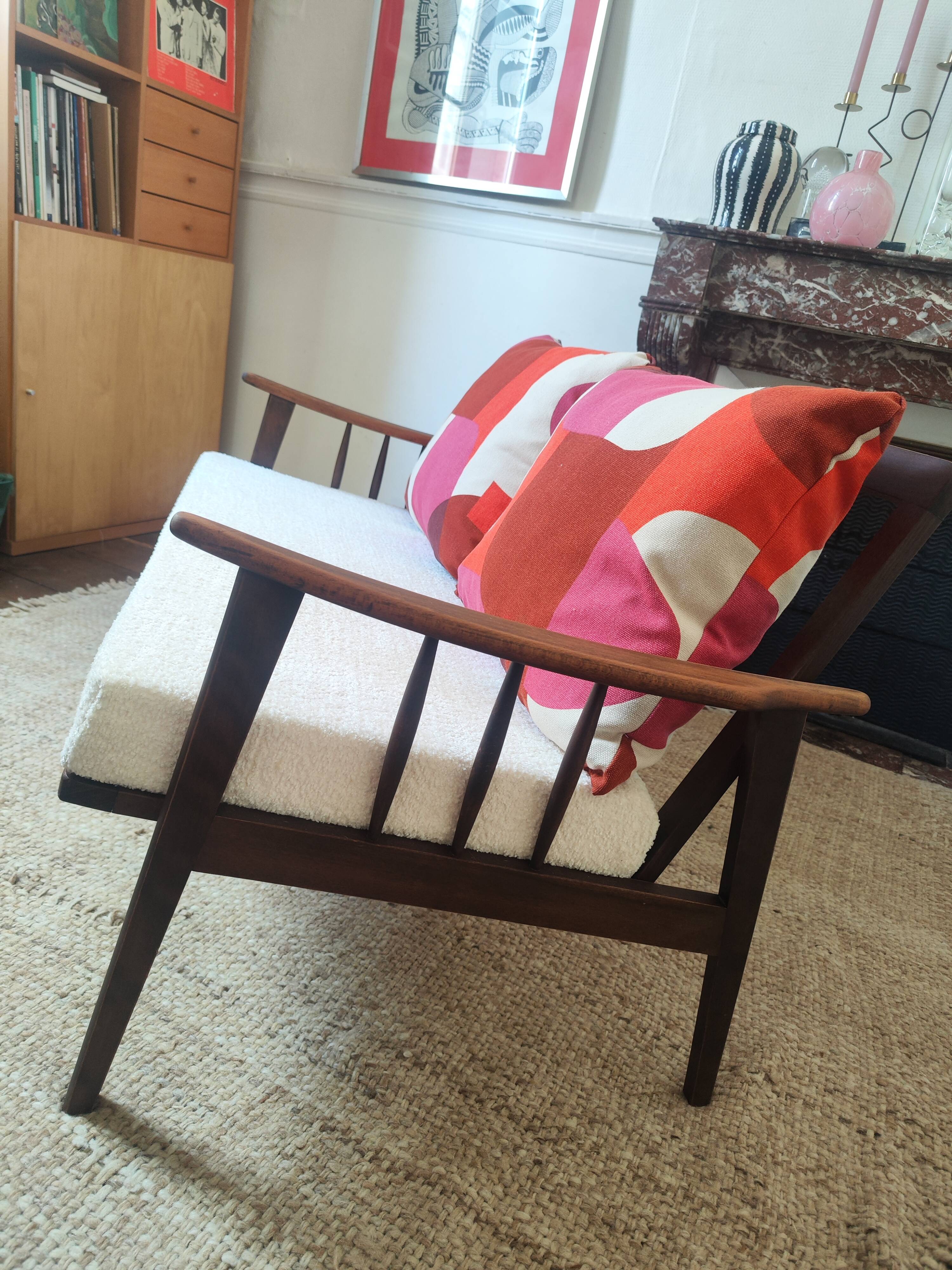 Scandinavian-style bench