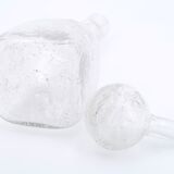 La Rochère transparent bubbled glass carafe, 70s