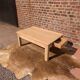 Light oak coffee table