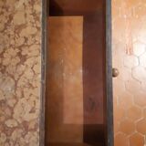 Wooden dressing table Courbet marquetry chevrons art deco Austrian