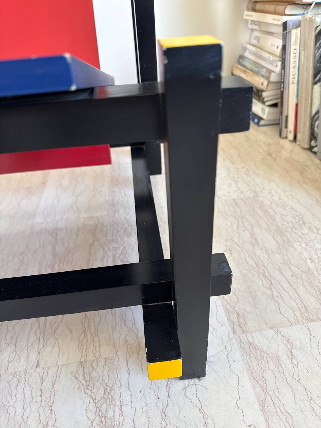 Red and Blue Chair by Gerrit Rietveld for Cassina