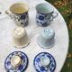 Paire de tasse à thé, couvercle et infuseur