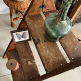 Old vintage wooden stepladder