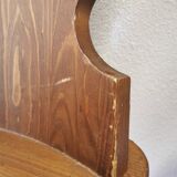 Vintage Tyrolean Wooden Dining Chairs - 1970s Farmhouse Style - Set of 4