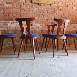 Set of 6 bistro chairs 1970
