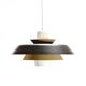 Vintage glass pendant lamp by Voss Belysning