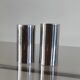 Vintage stainless steel salt and pepper shakers – Scandinavian minimalist design