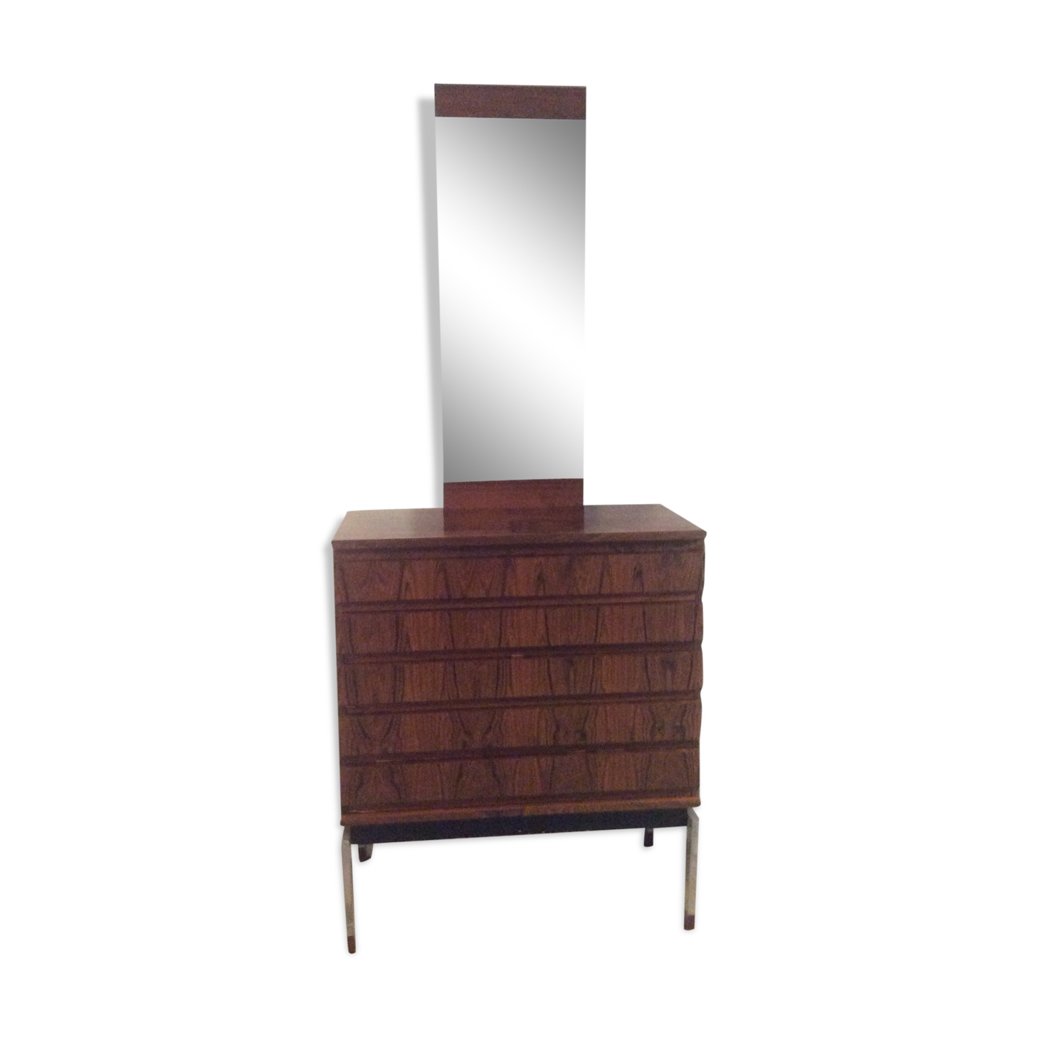 Ensemble Werner Wolfer commode et miroir vintage des années 60