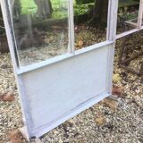 Old glass roof with door and window